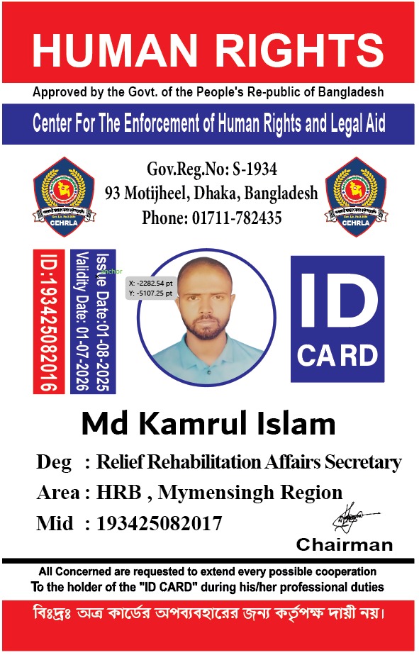 মোঃ কামরুল ইসলাম, ময়মনসিংহ জোন